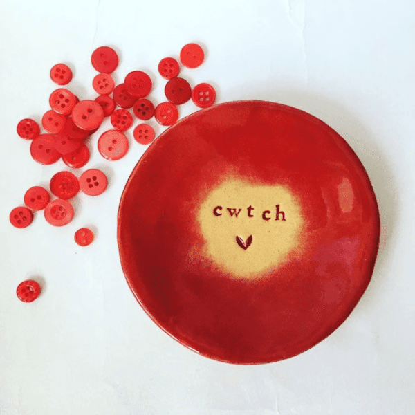 cwtch, jewellery dish, handmade, made in wales