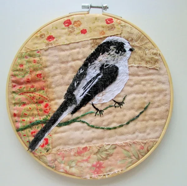 embroidery hoop art, fibre art, made in wales, welsh